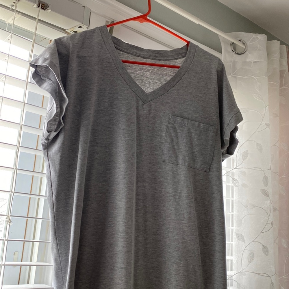 Gray t shirt dress